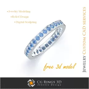 Bague de mariage - Modèles de bijoux 3D gratuits