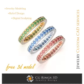 Wedding Ring - Free 3D CAD Jewelry