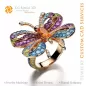 Dragonfly Ring with Melody of Colours - 3D CAD Jewelry