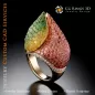 Ring mit Rubinen - 3D CAD Schmuck