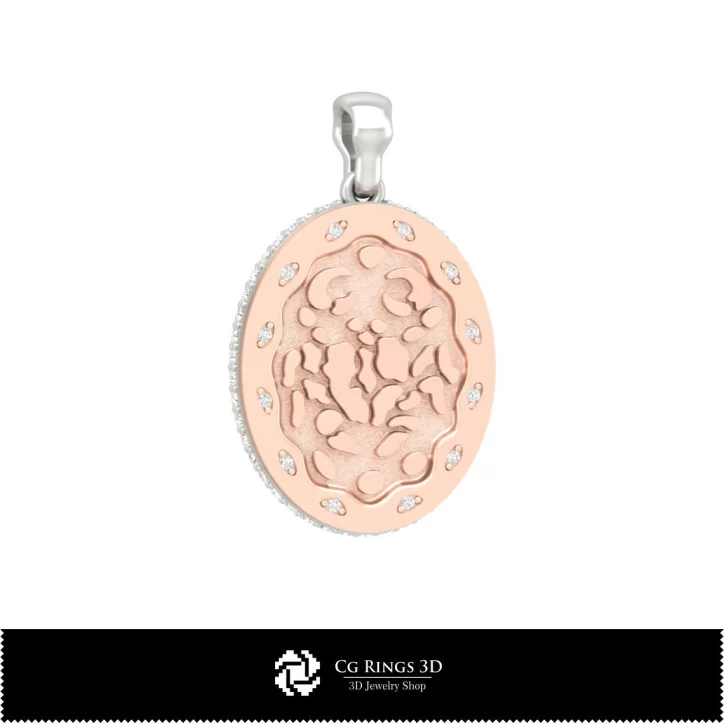 3D Women's Cancer Zodiac Pendant