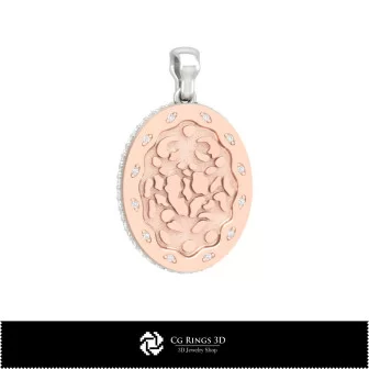 3D Women's Cancer Zodiac Pendant Home, Bijuterii 3D , Pandative 3D CAD, Pandativ cu Zodii 3D