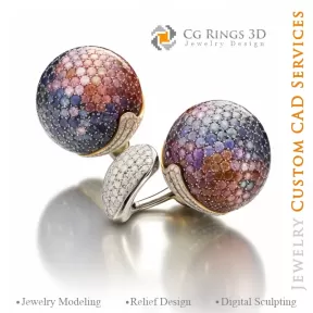Cufflinks - 3D CAD Jewelry