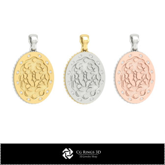 3D Women's Cancer Zodiac Pendant Home, Bijoux 3D CAO, Pendentifs 3D CAO, Pendentifs du Zodiaque 3D