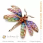 Pendentif en libellule avec Melody of Colours - Joaillerie 3D CAO