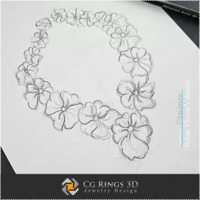 Necklace Sketch-Jewelry Design Concept