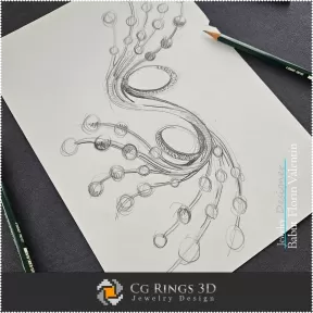 Bozzetto Spilla-Design di Gioielli