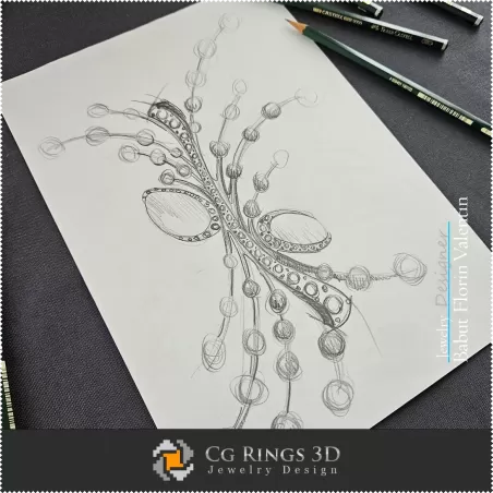 Brooch Sketch-Jewelry Design