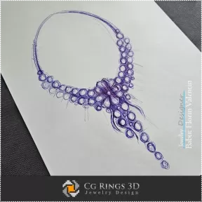 Necklace Sketch-Jewelry Design