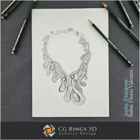 Croquis de Collier-Bijoux Design