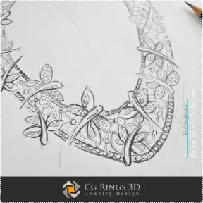 Necklace Sketch-Jewelry Design