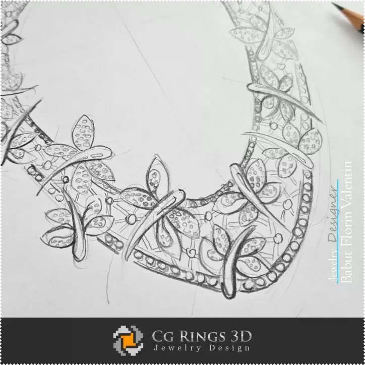 Necklace Sketch-Jewelry Design