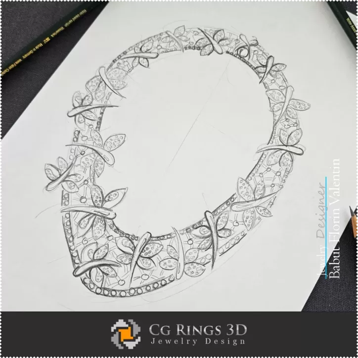 Schizzo Collana - Disegno di Gioielli