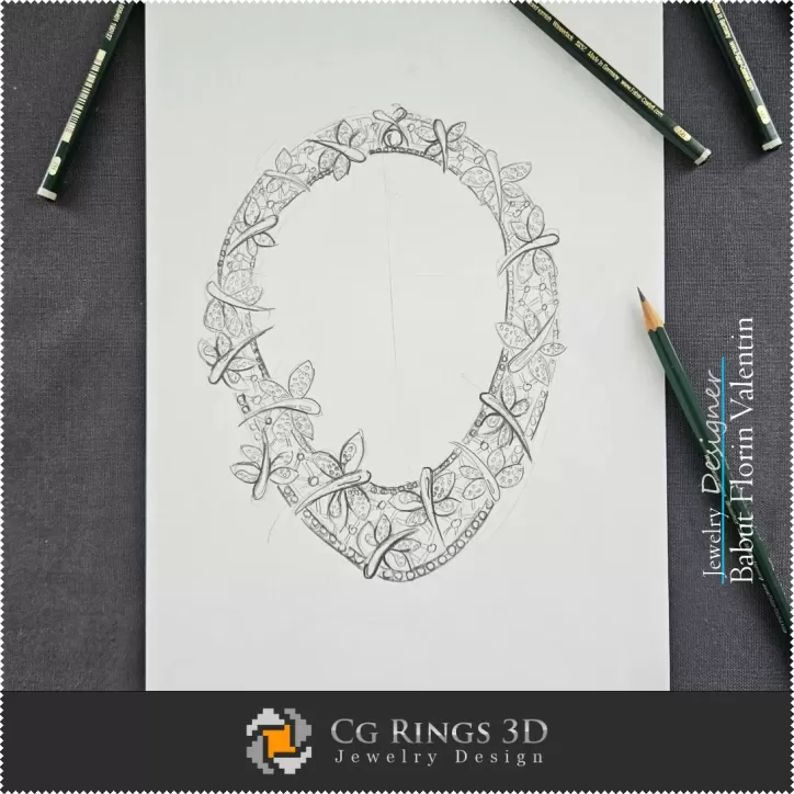 Necklace Sketch-Jewelry Design