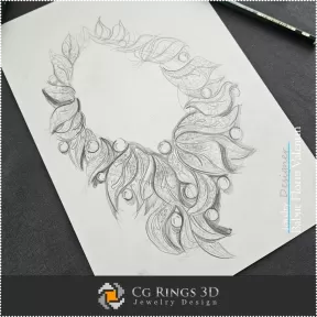 Necklace Sketch-Jewelry Design