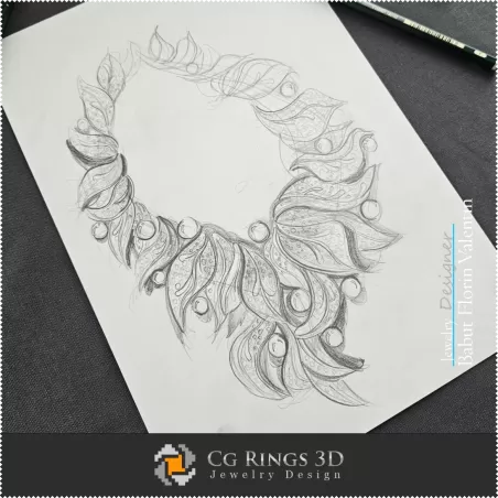 Necklace Sketch-Jewelry Design