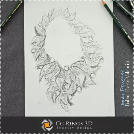 Necklace Sketch-Jewelry Design