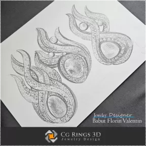 Boceto de broche - Diseño de joyas