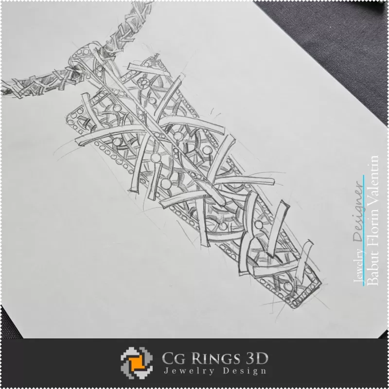 Boceto de colgante-Diseño de joyas