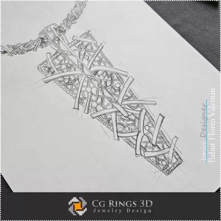 Croquis de Pendentif-Bijoux Design