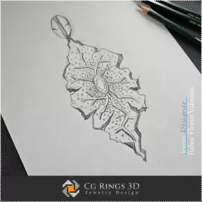 Boceto de colgante - Diseño de joyas