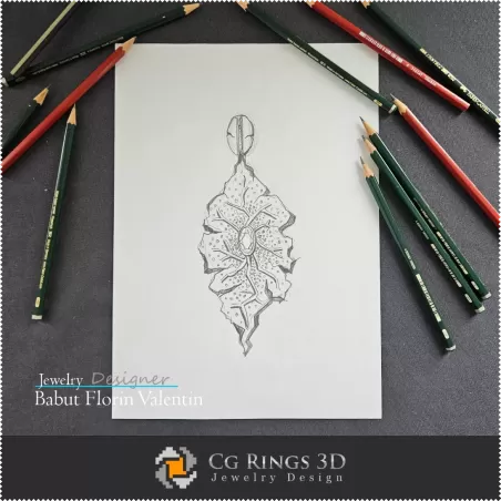 Boceto de colgante - Diseño de joyas