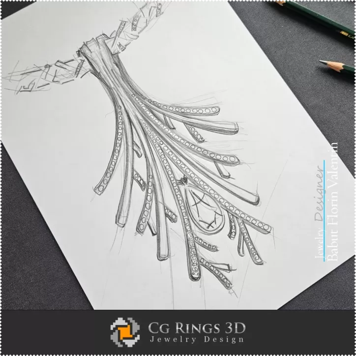 Boceto de colgante - Diseño de joyería Boceto de colgante - Diseño de joyería