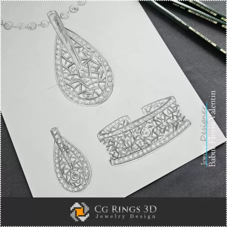 Jewelry Sketch Set-Jewelry Design