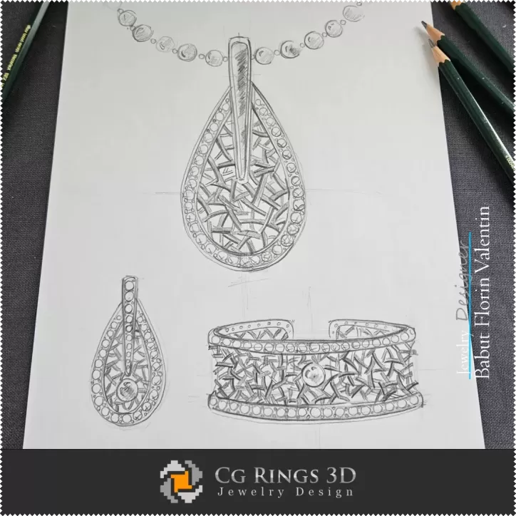 Jewelry Sketch Set - Schmuckdesign