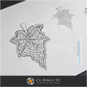 Anhänger-Skizze - Schmuckdesign