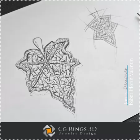 Anhänger-Skizze - Schmuckdesign