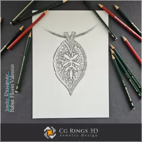 Croquis de Pendentif-Bijoux Design