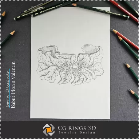 手镯草图 - 珠宝设计