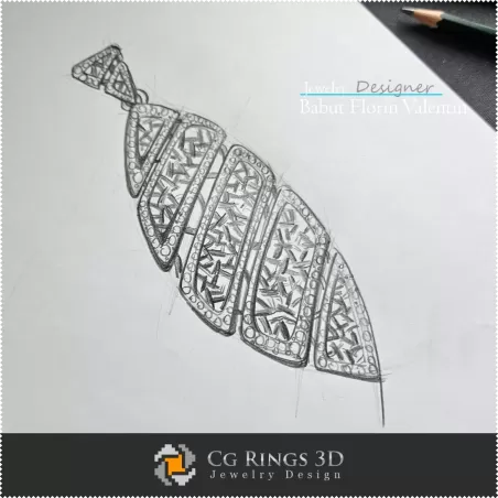 Boceto de colgante - Diseño de joyas