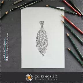 Croquis de Pendentif-Bijoux Design