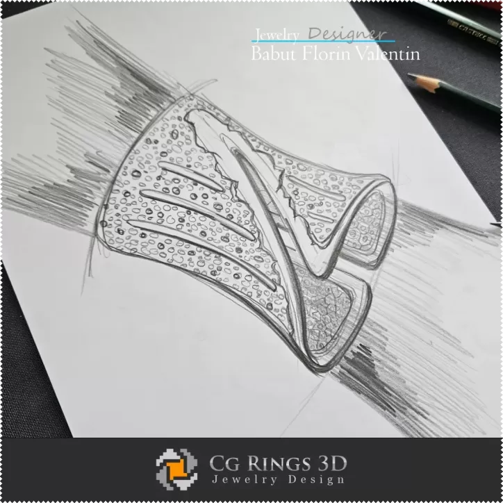 Pulsera de boceto - Diseño de joyería