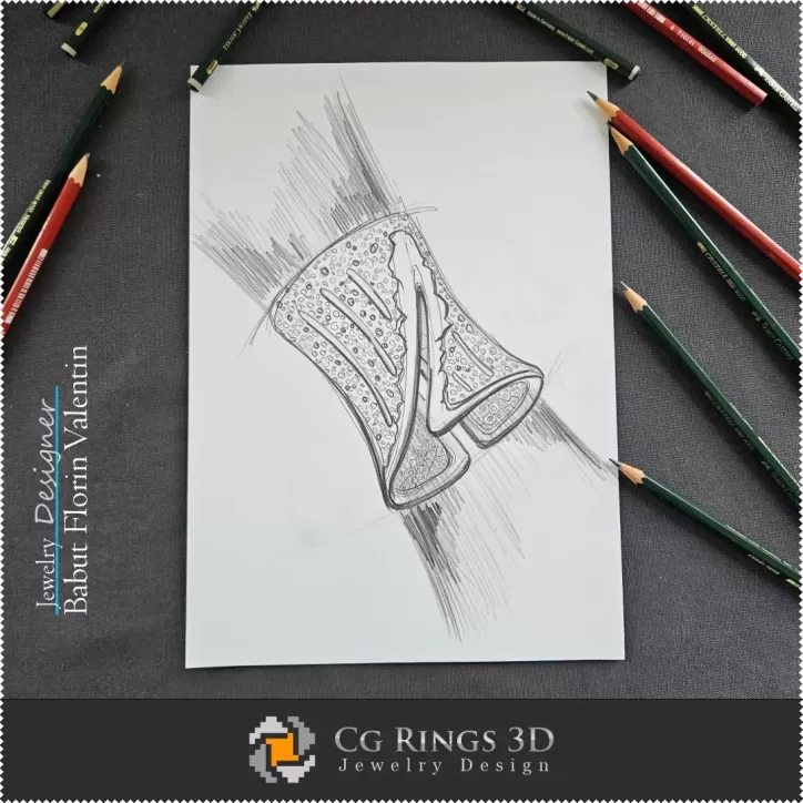Skizzenarmband - Schmuckdesign Skizzenarmband - Schmuckdesign