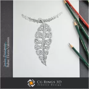 Boceto de colgante - Diseño de joyas