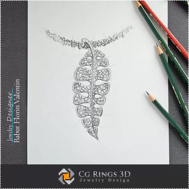 Anhänger-Skizze - Schmuckdesign