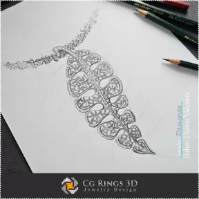 Boceto de colgante - Diseño de joyas