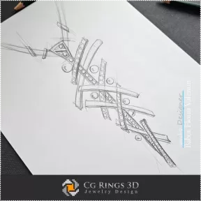 Sketch Pandative Dance - Design di Gioielli