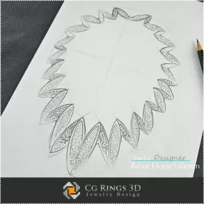 Necklace Sketch-Jewelry Design