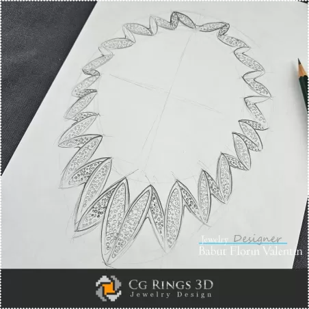 Necklace Sketch-Jewelry Design