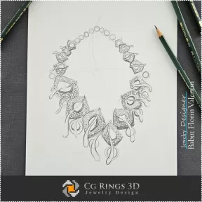 Boceto de Collar - Diseño de Joyas
