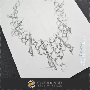 Necklace Sketch-Jewelry Design