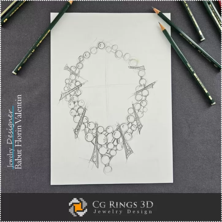 Necklace Sketch-Jewelry Design