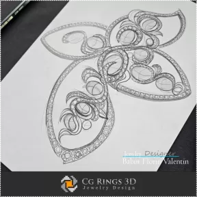Boceto de colgante - Diseño de joyas