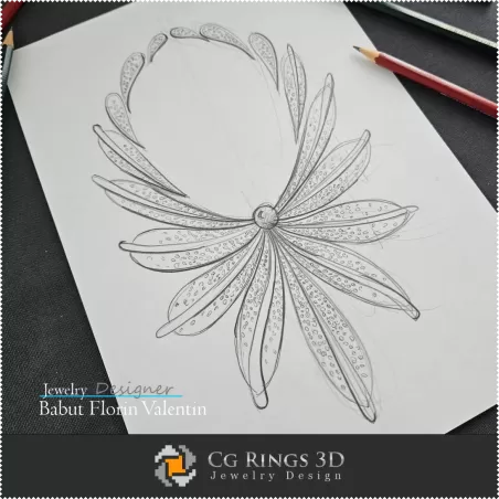 Necklace Sketch-Jewelry Design