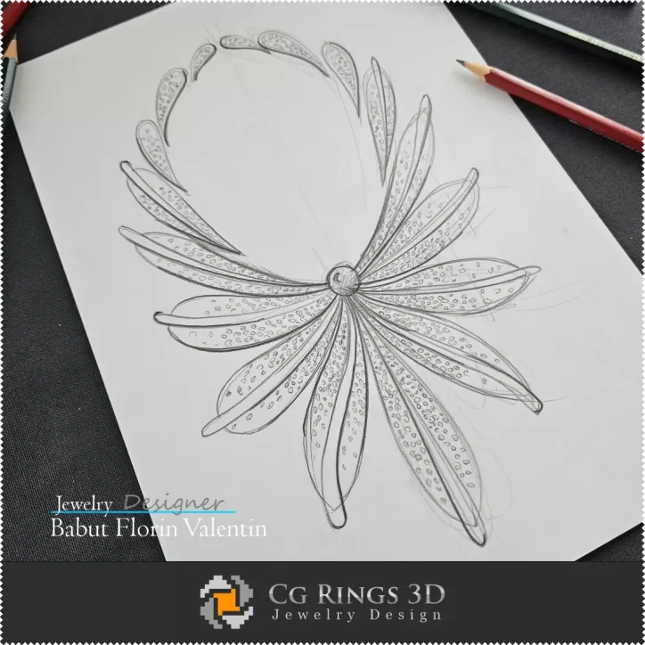 Boceto de Collar - Diseño de Joyas