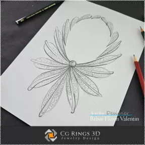 Boceto de Collar - Diseño de Joyas